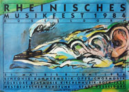 Poster des Rheinischen Musikfestes 1984