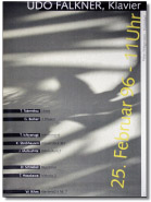 Poster des Konzertes vom 25. Februar 1996